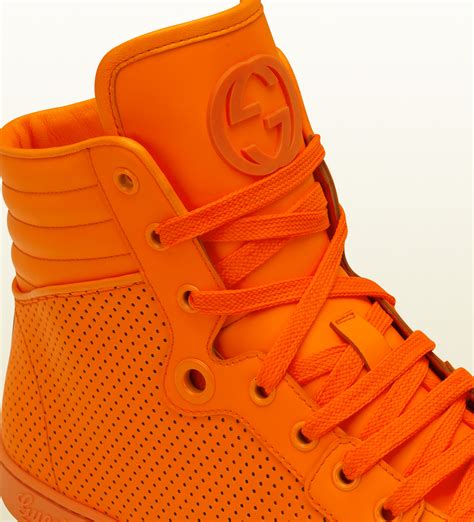 gucci neon sneakers orange